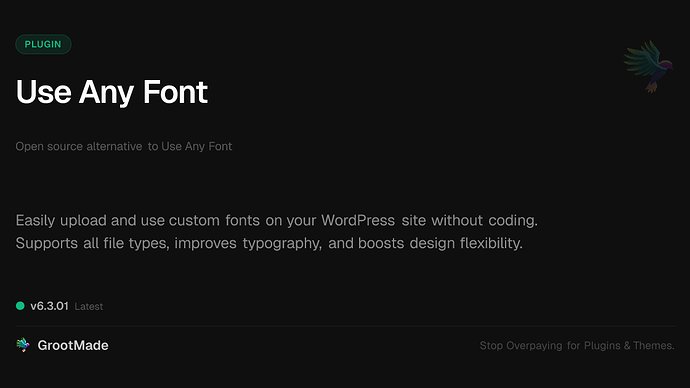 Use Any Font