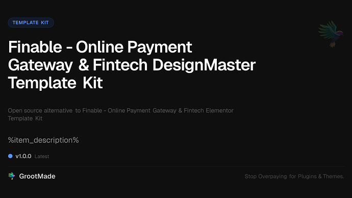 Finable - Online Payment Gateway & Fintech DesignMaster Template Kit