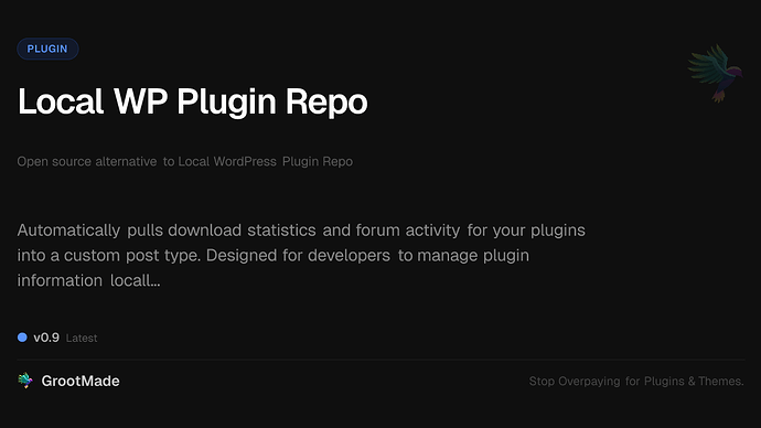 Local WP Plugin Repo