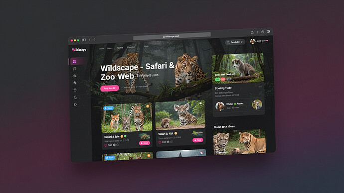 Wildscape - Safari & Zoo Web Theme