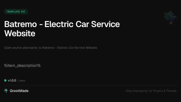 Batremo - Electric Car Service Website