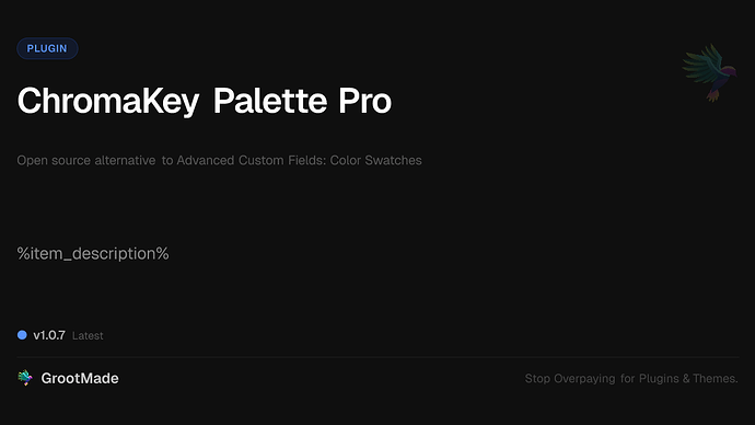 ChromaKey Palette Pro