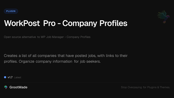 WorkPost Pro - Company Profiles