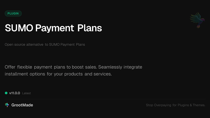 SUMO Payment Plans