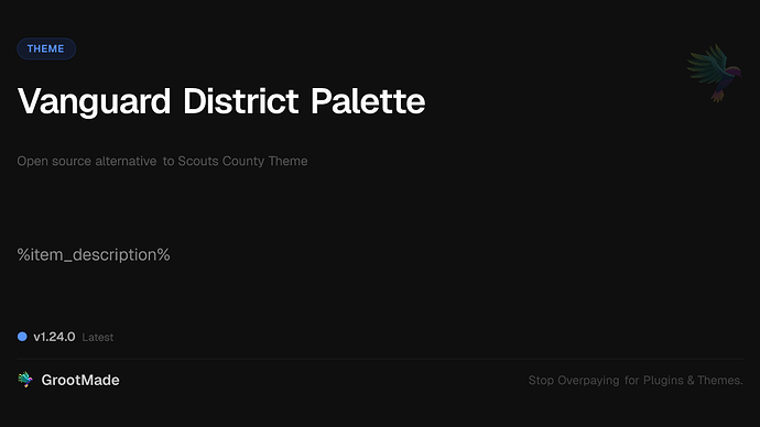 Vanguard District Palette