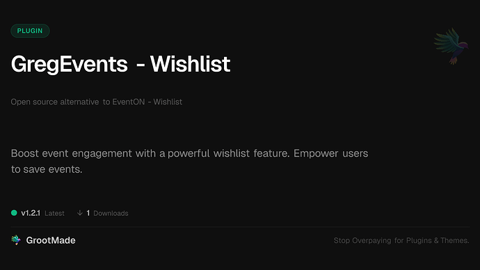 GregEvents - Wishlist