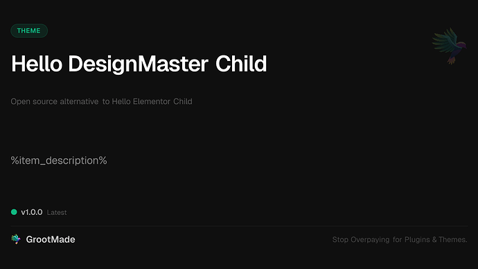 Hello DesignMaster Child
