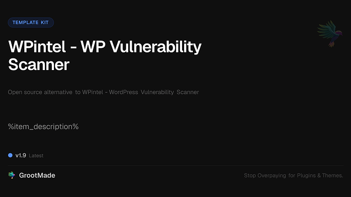 WPintel - WP Vulnerability Scanner