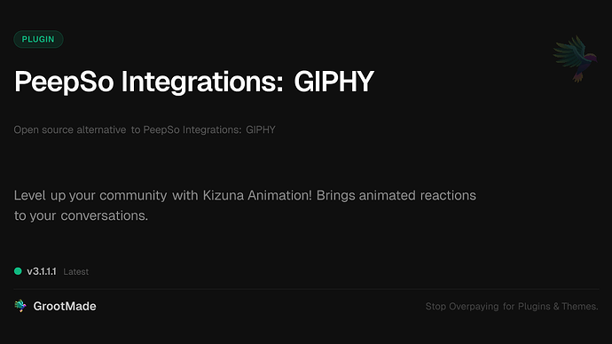 PeepSo Integrations: GIPHY