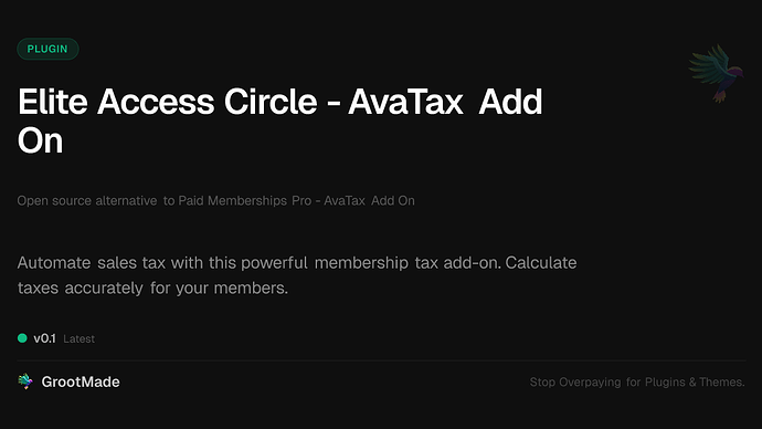 Elite Access Circle - AvaTax Add On