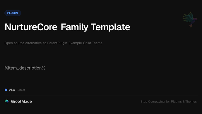 NurtureCore Family Template