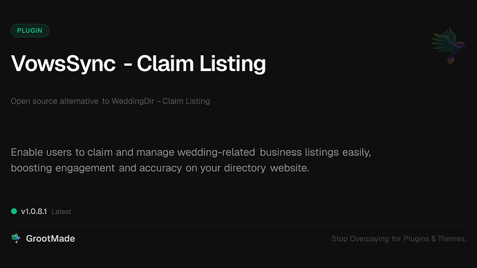 VowsSync - Claim Listing
