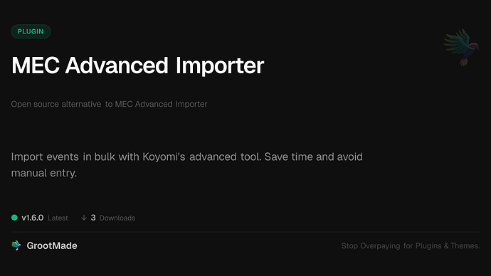 MEC Advanced Importer