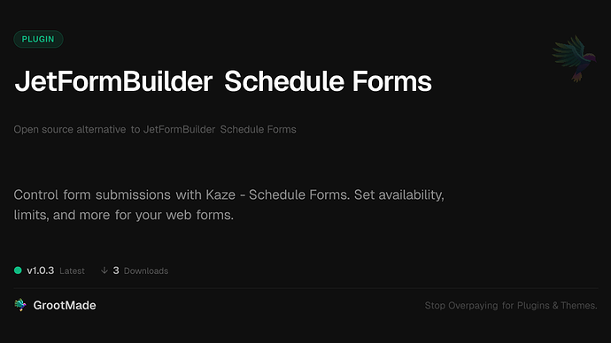 JetFormBuilder Schedule Forms
