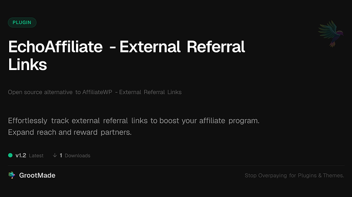 EchoAffiliate - External Referral Links