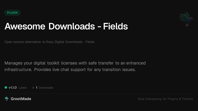 Awesome Downloads - Fields