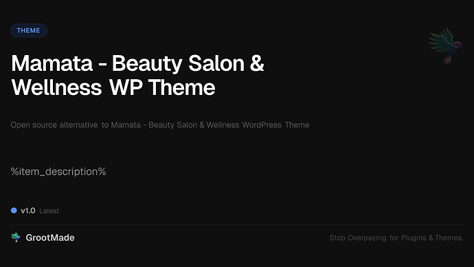 Mamata - Beauty Salon & Wellness WP Theme