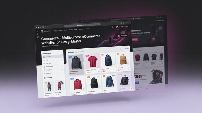 Commerza – Multipurpose eCommerce Website Template for DesignMaster