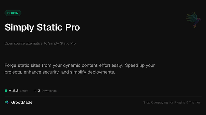Simply Static Pro