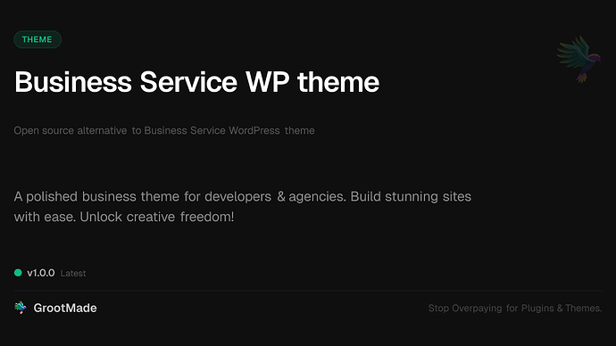 Business Service WP theme