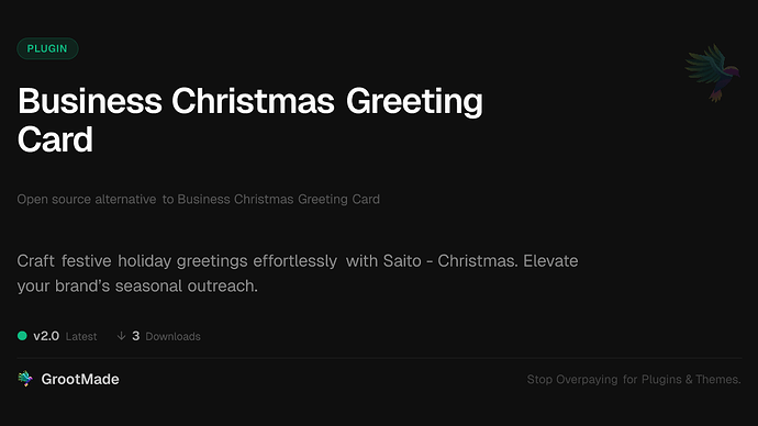 Business Christmas Greeting Card