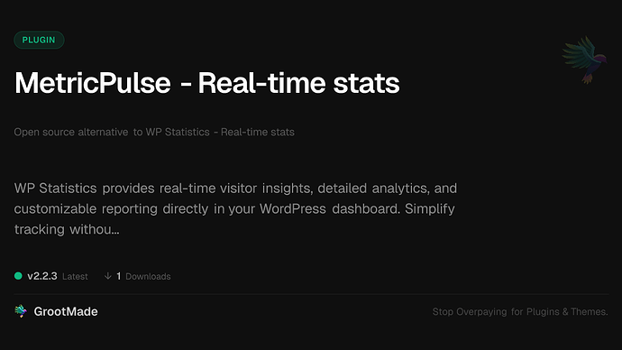 MetricPulse - Real-time stats