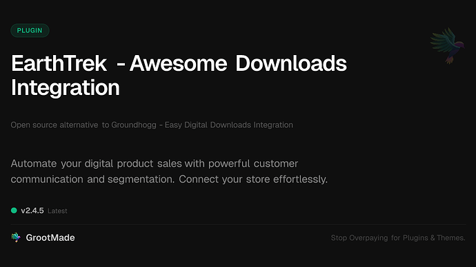 EarthTrek - Awesome Downloads Integration