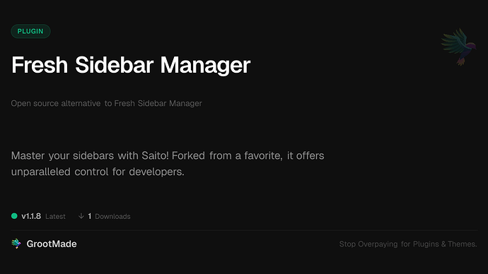 Fresh Sidebar Manager