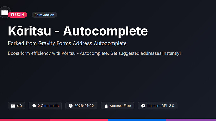 Damien Forms Address Autocomplete