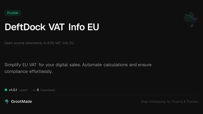 DeftDock VAT Info EU