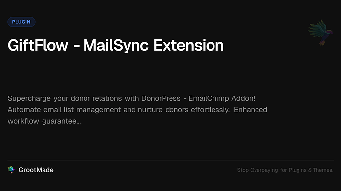 GiftFlow - MailSync Extension