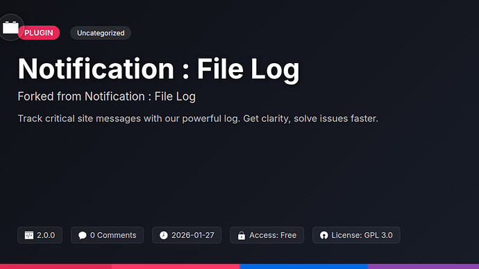 Notification : File Log