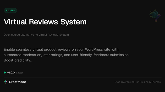 Virtual Reviews System