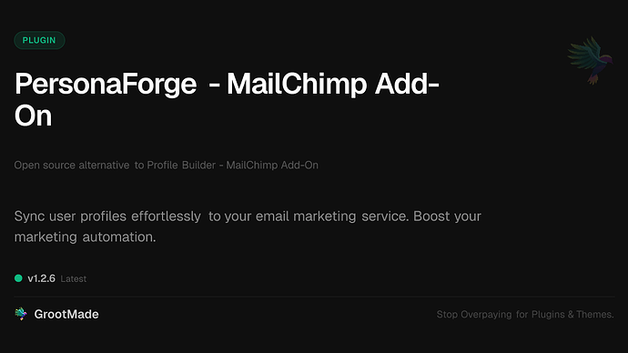 PersonaForge - MailChimp Add-On