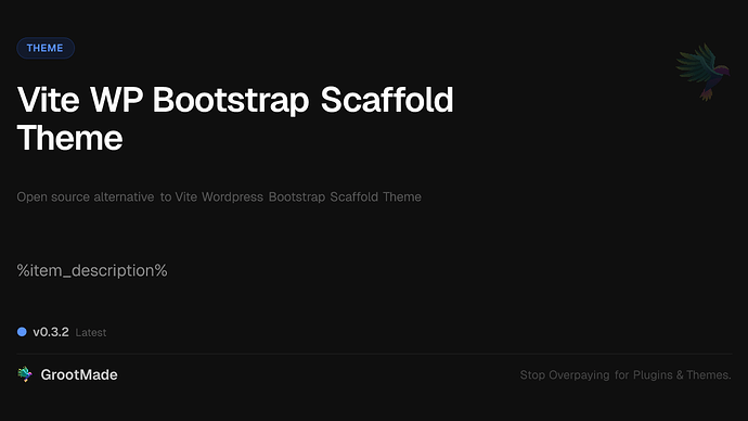 Vite WP Bootstrap Scaffold Theme