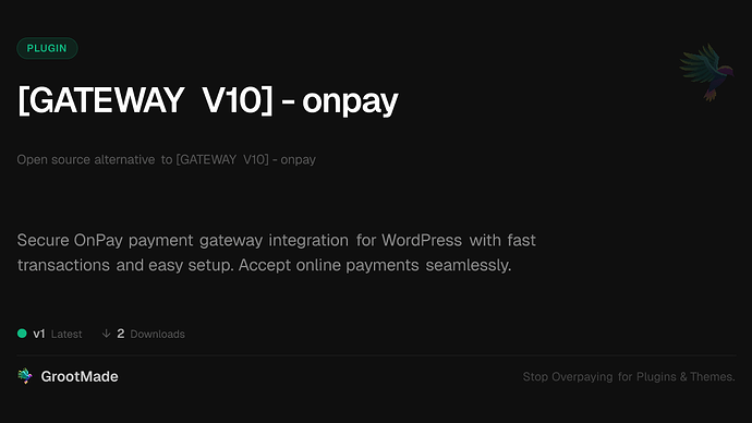 [GATEWAY V10] - onpay