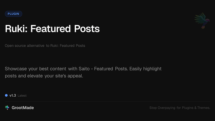 Ruki: Featured Posts