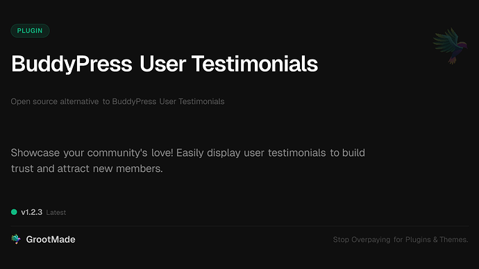 BuddyPress User Testimonials
