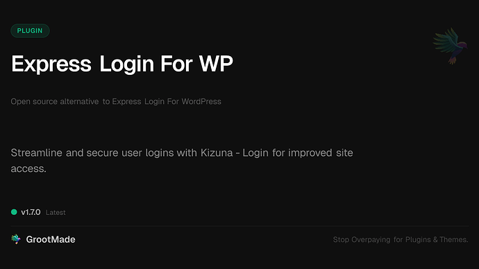 Express Login For WP