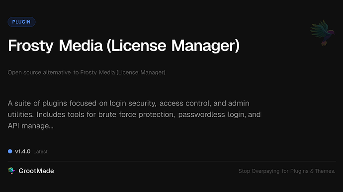 Frosty Media (License Manager)