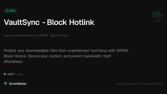 VaultSync - Block Hotlink