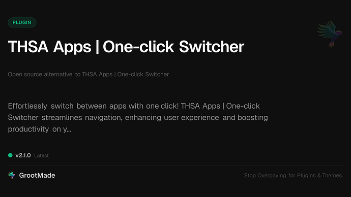 THSA Apps | One-click Switcher
