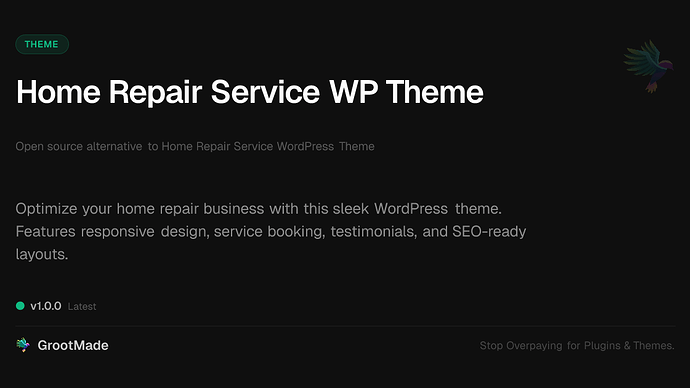 Home Repair Service WP Theme