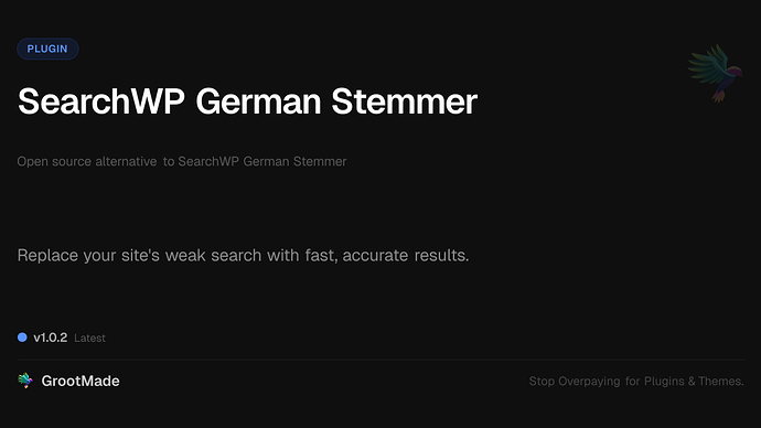 SearchWP German Stemmer