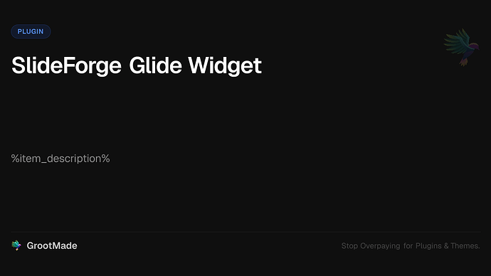SlideForge Glide Widget