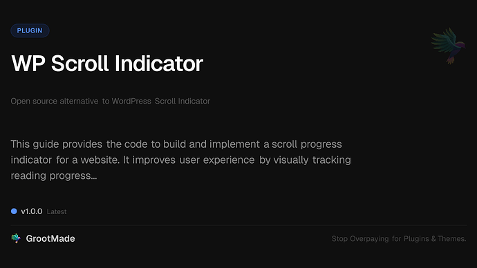 WP Scroll Indicator