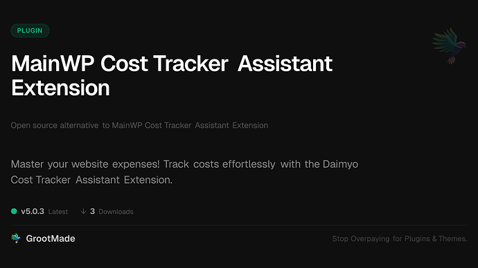 MainWP Cost Tracker Assistant Extension
