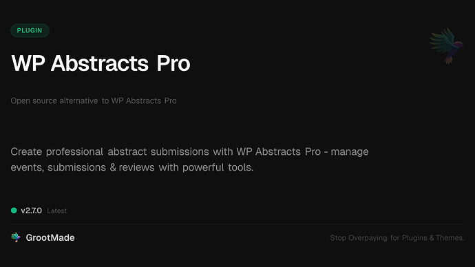 WP Abstracts Pro