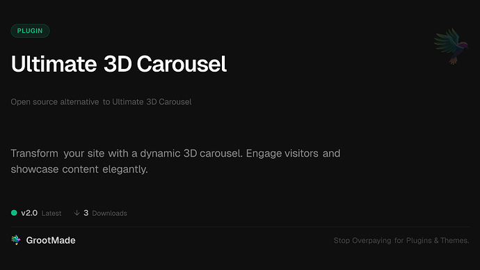 Ultimate 3D Carousel