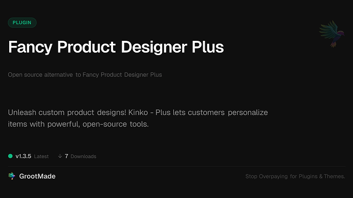 Fancy Product Designer Plus